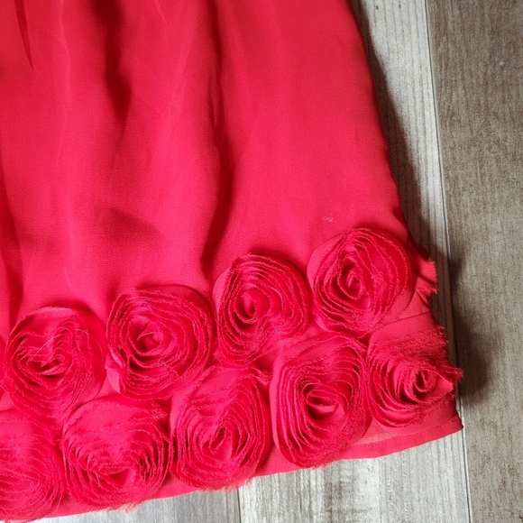 Old Navy Red Chiffon Girls Dress Size 3T Toddler Girl EUC - Picture 12 of 13